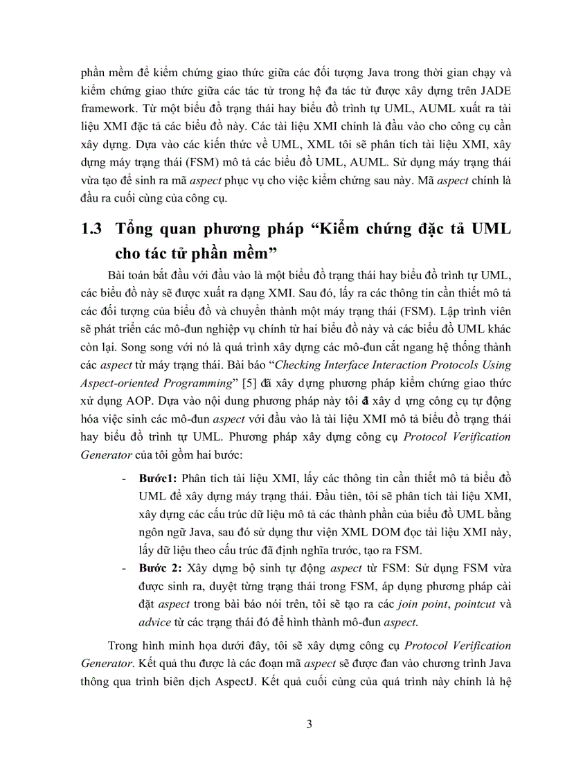 image for page Kiểm chứng đặt tả uml cho tác tử phần mềm