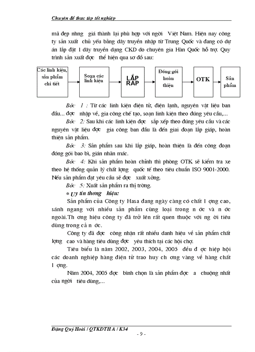 image for page Một số giải pháp nhằm cải thiện vị thế của Công ty TNHH Hasa trên thị trường