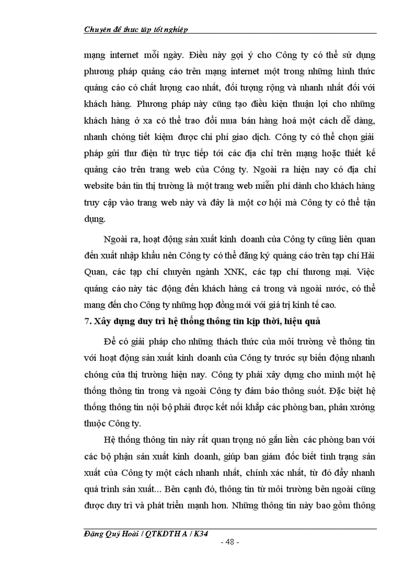 image for page Một số giải pháp nhằm cải thiện vị thế của Công ty TNHH Hasa trên thị trường