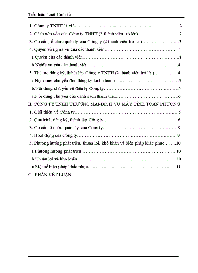 image for page Việc khởi sự chuẩn bị đăng ký thành lập tổ chức bộ máy và hoạt động của Công ty TNHH Thương mại Dịch vụ máy tính Toàn Phương