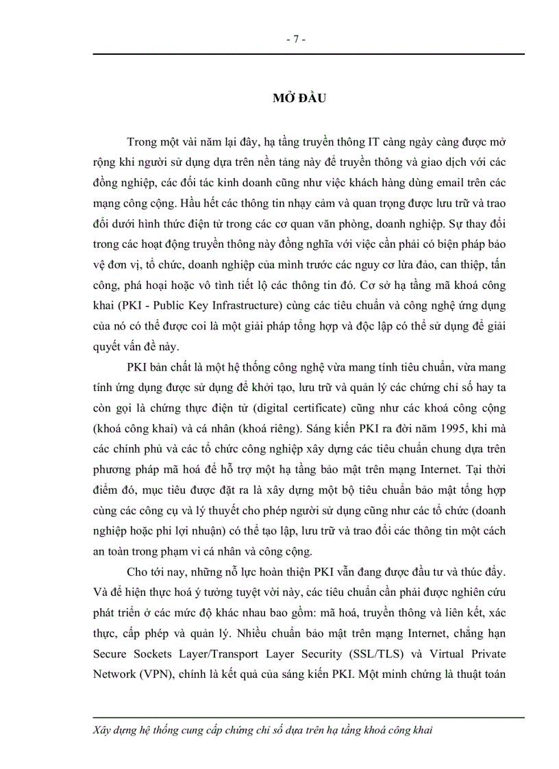 image for page Xây dựng hệ thống cung cấp chứng chỉ số dựa trên hạ tầng khoá công khai