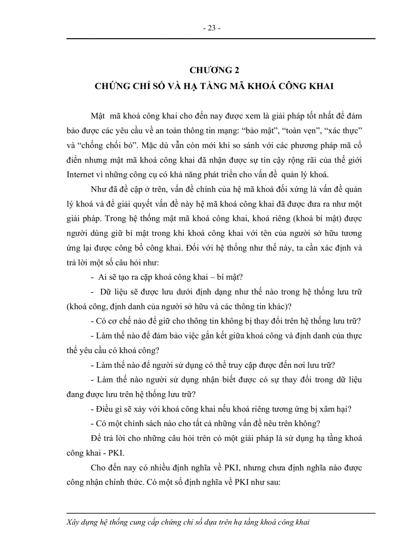 image for page Xây dựng hệ thống cung cấp chứng chỉ số dựa trên hạ tầng khoá công khai