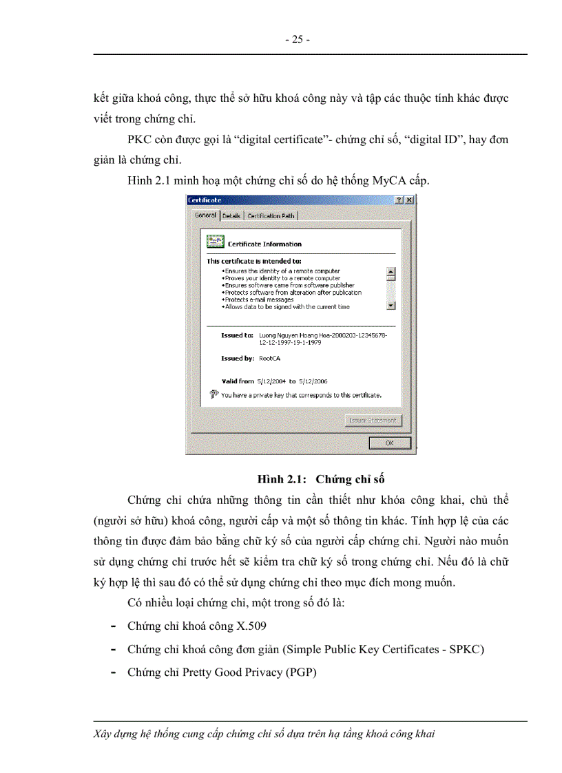 image for page Xây dựng hệ thống cung cấp chứng chỉ số dựa trên hạ tầng khoá công khai