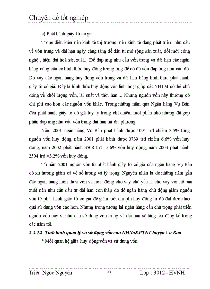 image for page Công tác huy động vốn tại chi nhánh NHNo PTNT huyện Vụ Bản