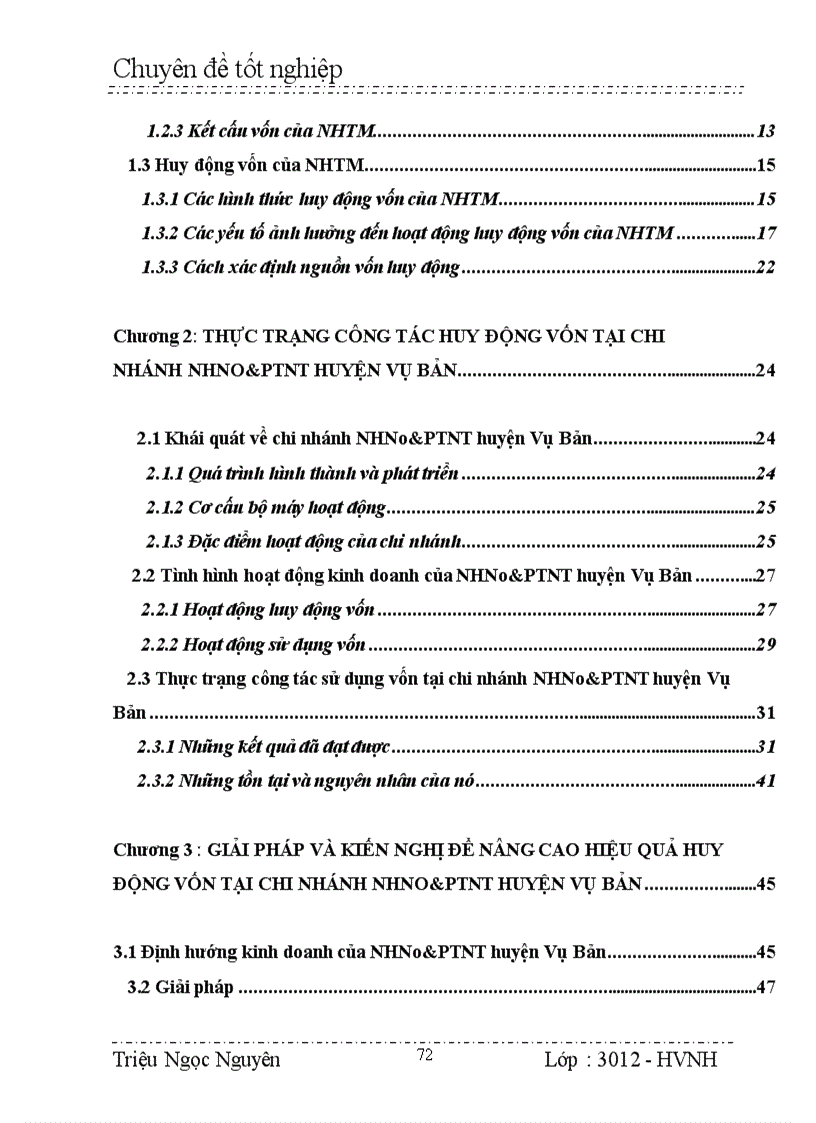 image for page Công tác huy động vốn tại chi nhánh NHNo PTNT huyện Vụ Bản