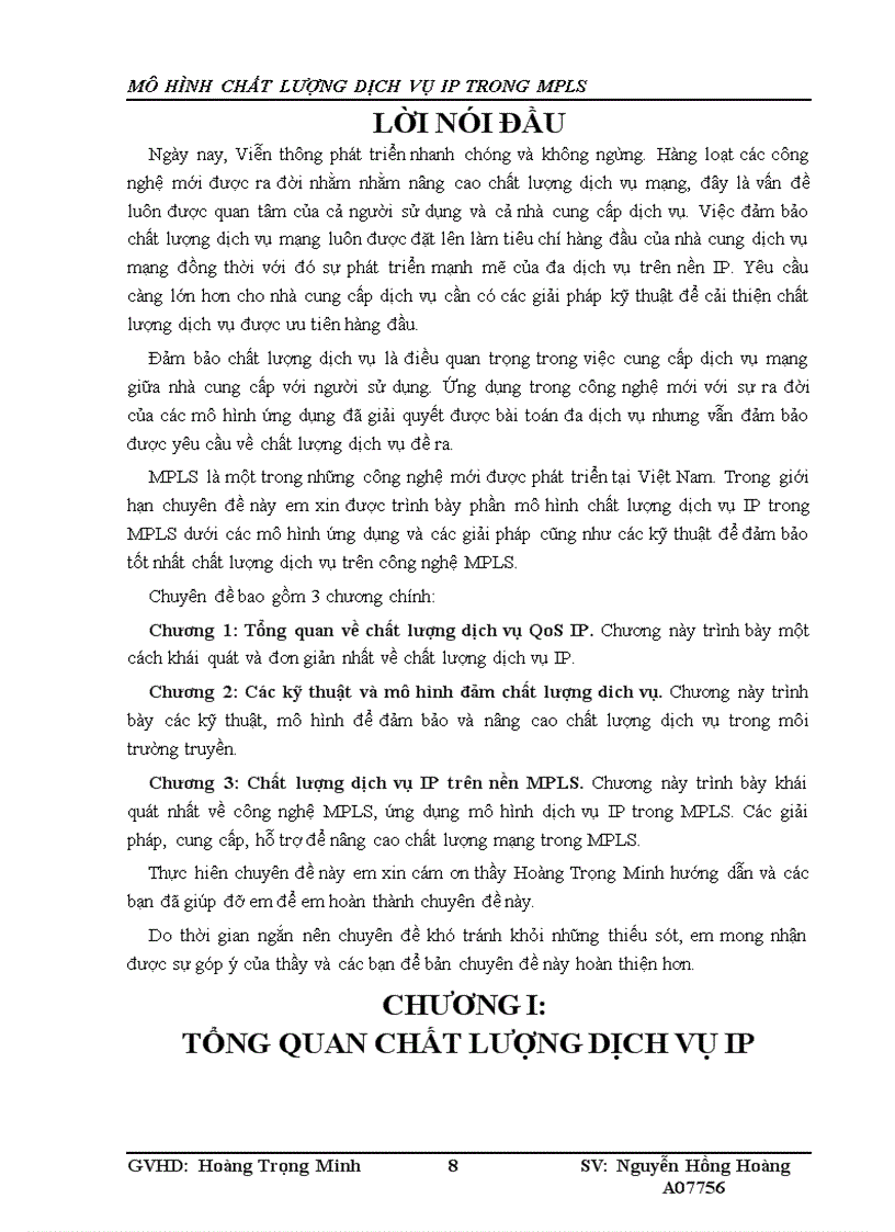 image for page Mô hình chất lượng dịch vụ ip trong mpls