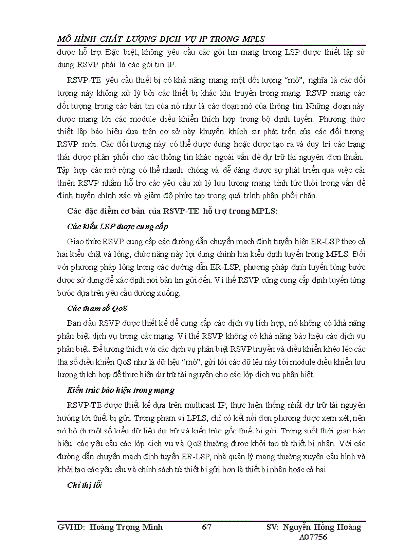 image for page Mô hình chất lượng dịch vụ ip trong mpls