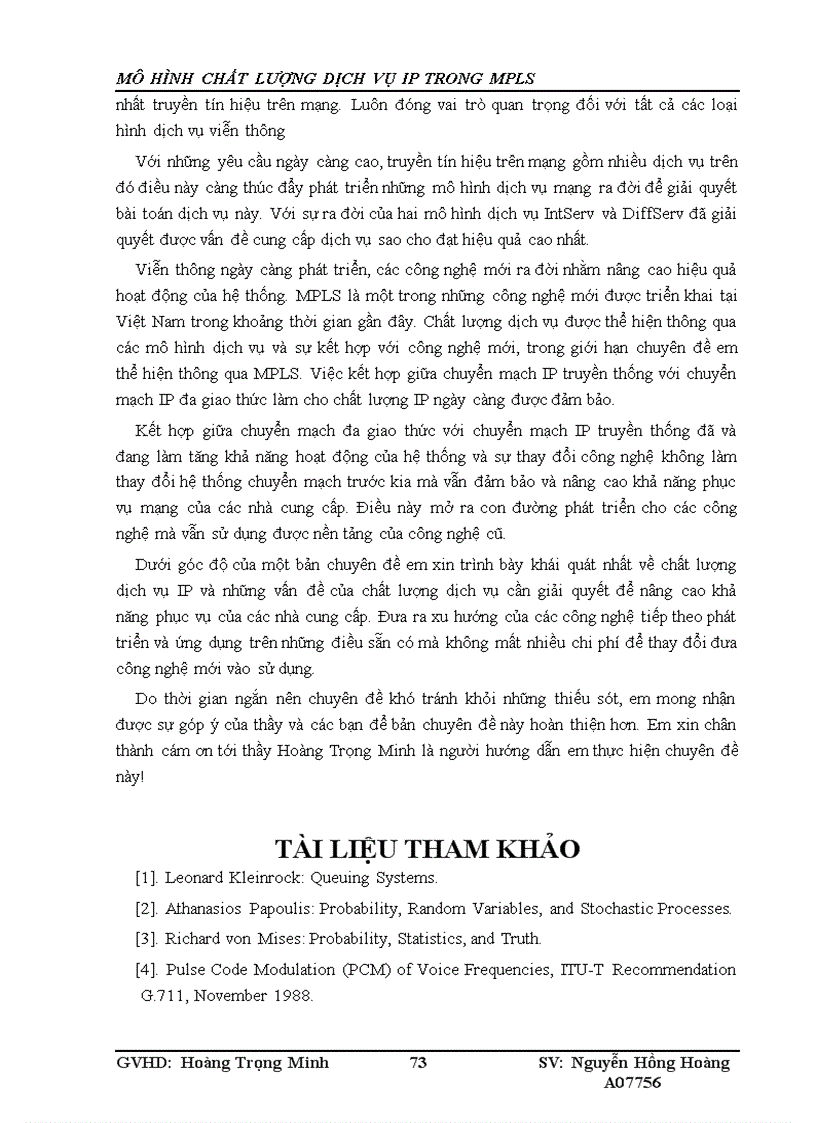 image for page Mô hình chất lượng dịch vụ ip trong mpls