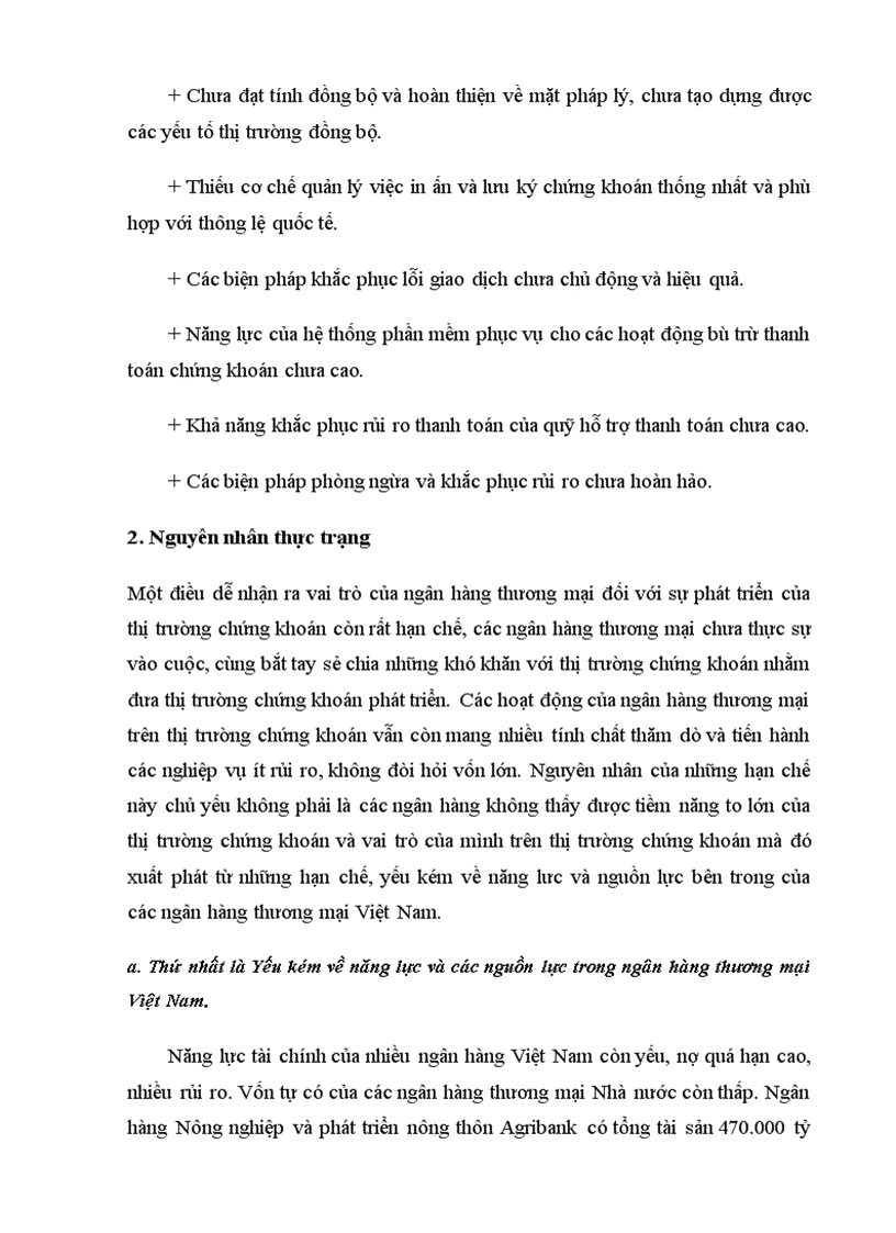 image for page Hoạt động cơ bản của ngân hàng thương mại trên thị trường chứng khoán