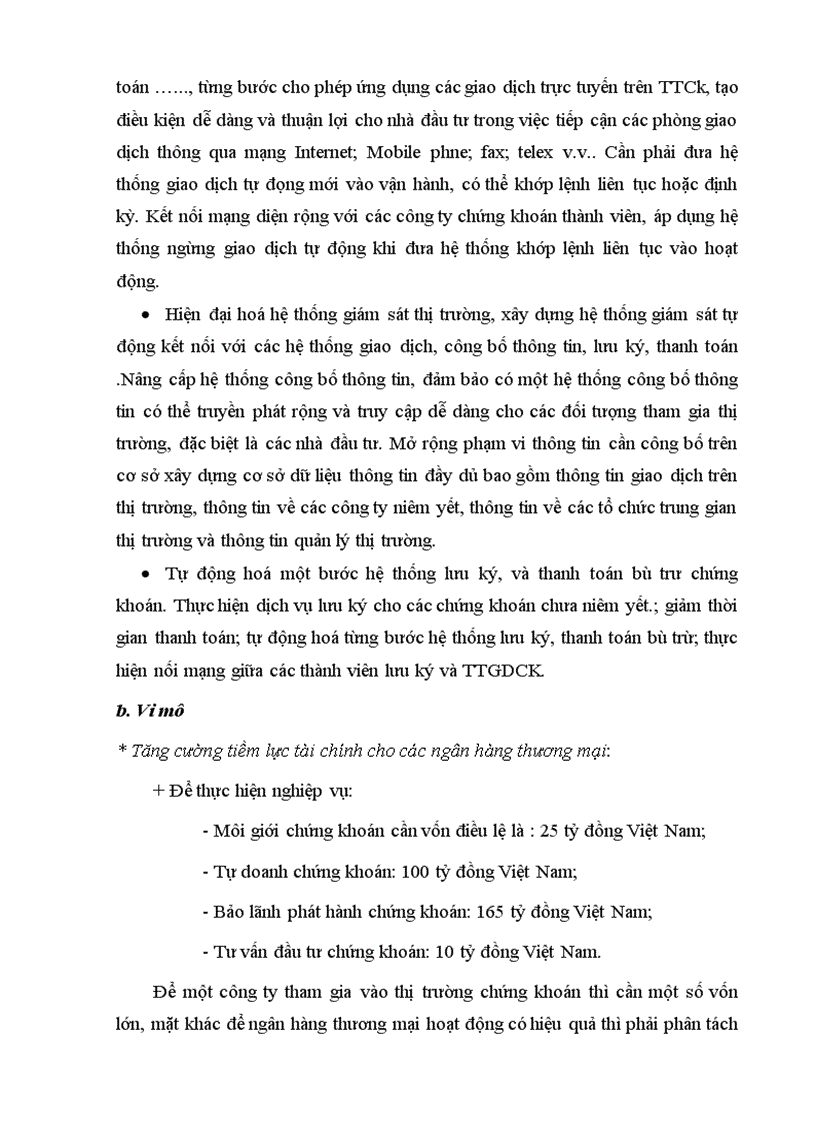 image for page Hoạt động cơ bản của ngân hàng thương mại trên thị trường chứng khoán