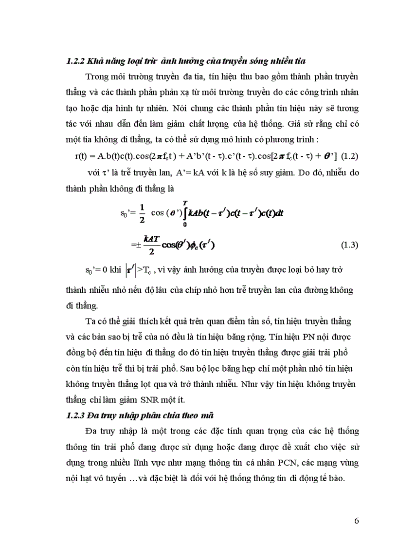 image for page Nghiên cứu các đặc trưng cơ bản của thông tin trải phổ và khả năng ứng dụng trong hệ thống thông tin di động tế bào CDMA
