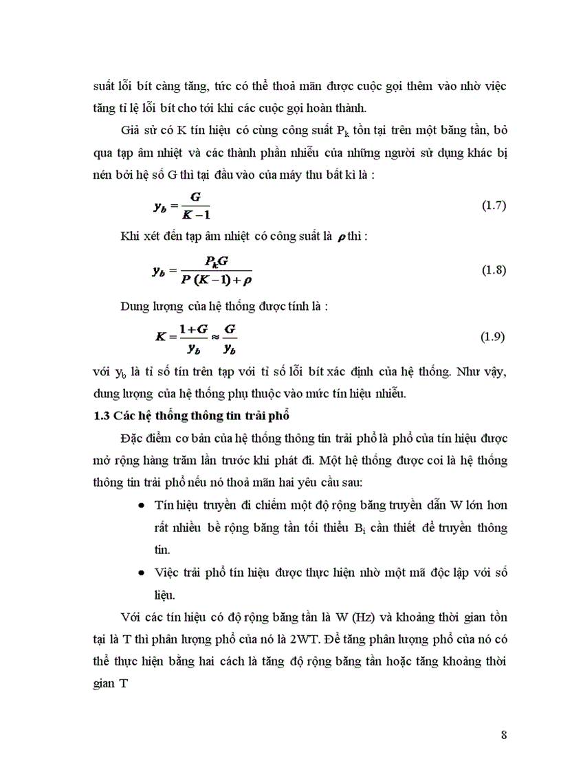 image for page Nghiên cứu các đặc trưng cơ bản của thông tin trải phổ và khả năng ứng dụng trong hệ thống thông tin di động tế bào CDMA
