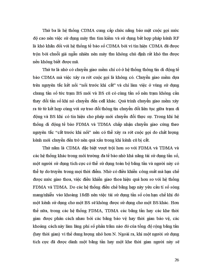 image for page Nghiên cứu các đặc trưng cơ bản của thông tin trải phổ và khả năng ứng dụng trong hệ thống thông tin di động tế bào CDMA