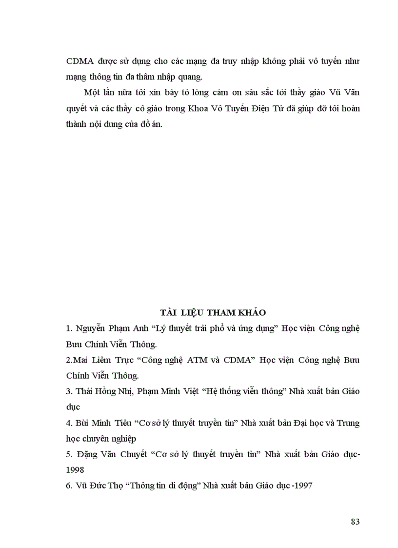 image for page Nghiên cứu các đặc trưng cơ bản của thông tin trải phổ và khả năng ứng dụng trong hệ thống thông tin di động tế bào CDMA