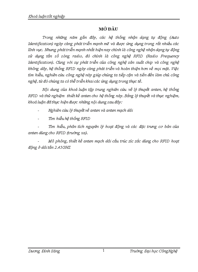 image for page Nghiên cứu về lý thuyết anten hệ thống RFID và thử nghiệm thiết kế anten cho hệ thống này