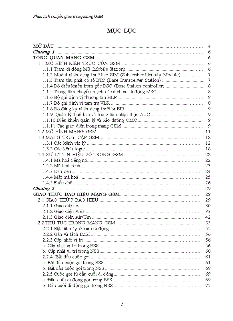 image for page Phân tích chuyển giao trong mạng gsm