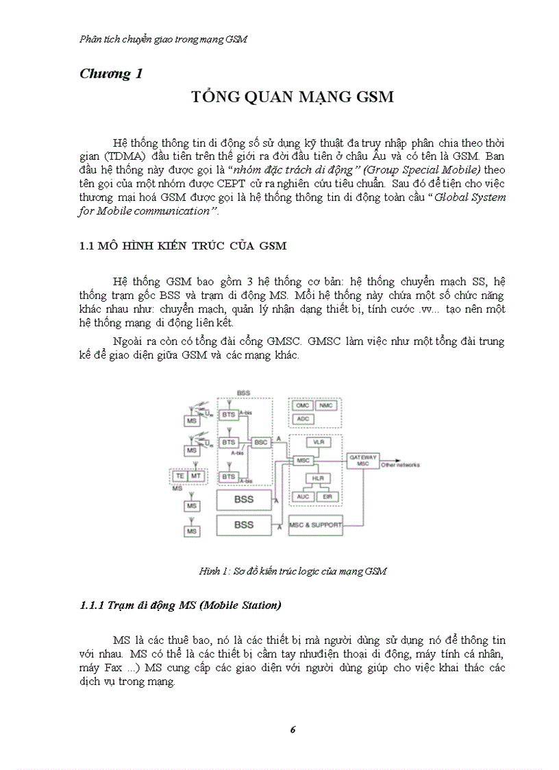 image for page Phân tích chuyển giao trong mạng gsm