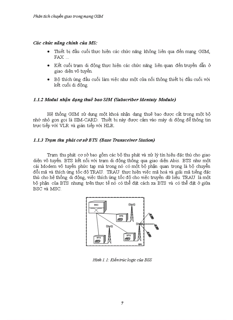 image for page Phân tích chuyển giao trong mạng gsm