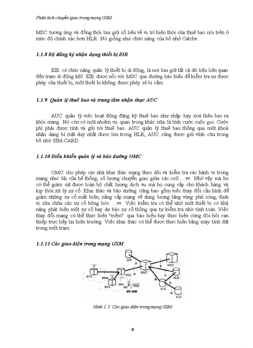 image for page Phân tích chuyển giao trong mạng gsm