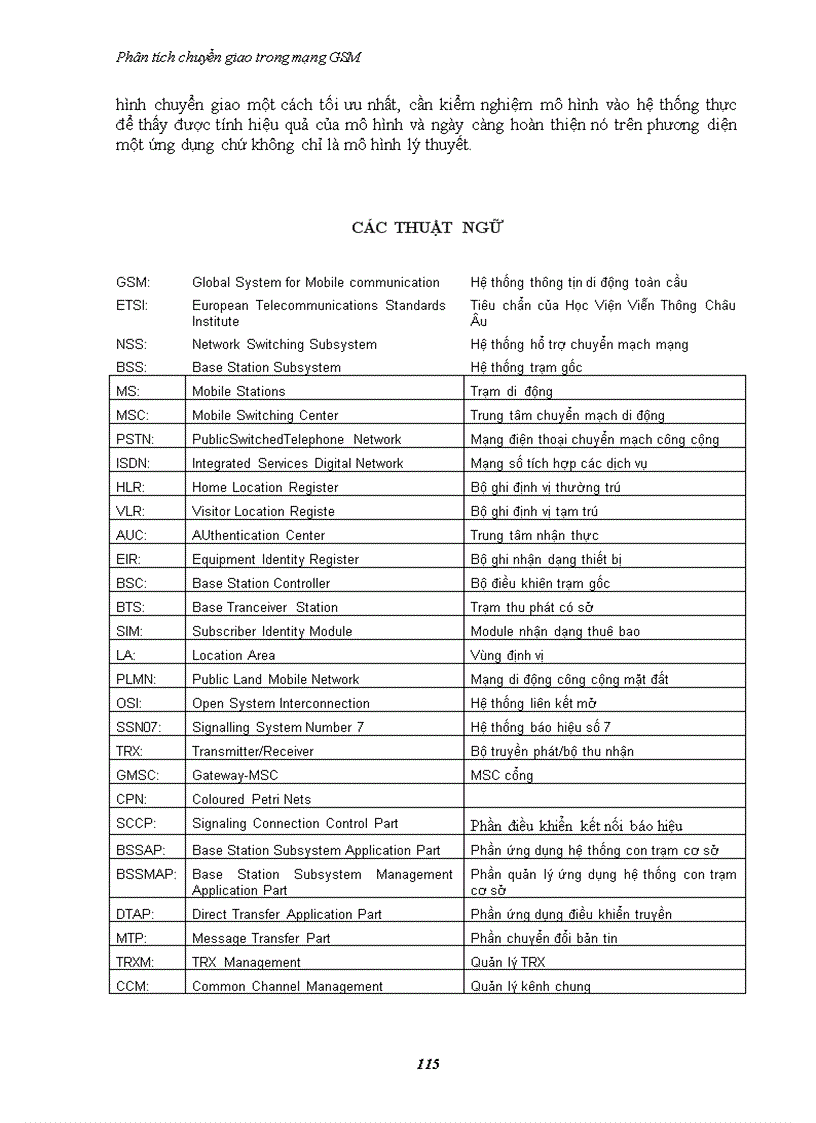 image for page Phân tích chuyển giao trong mạng gsm
