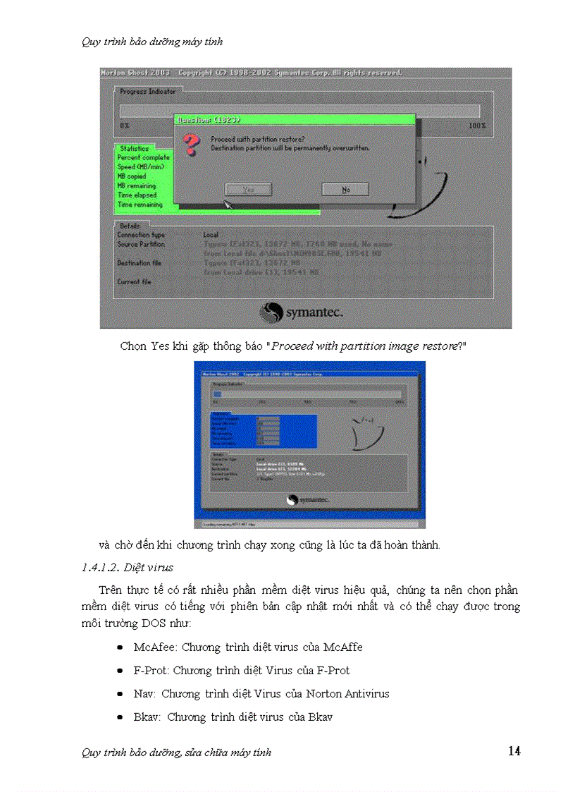 image for page Quy trình bảo dưỡng máy tính