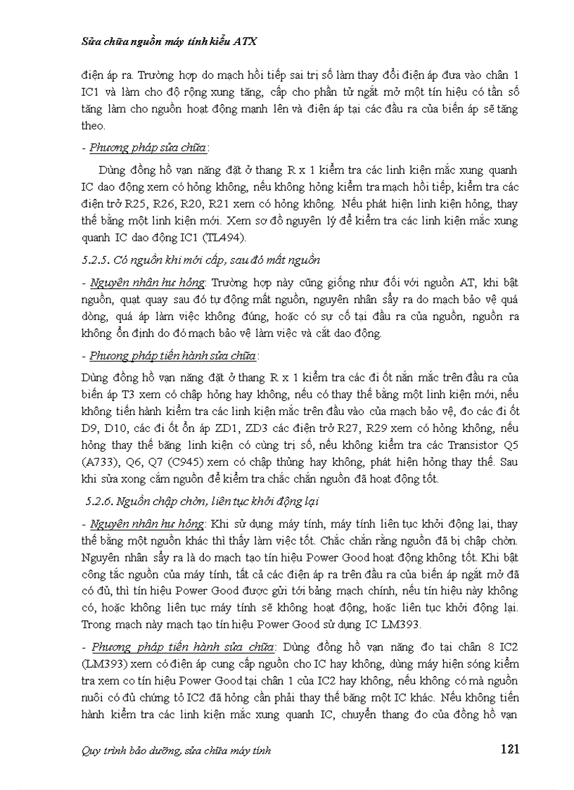 image for page Quy trình bảo dưỡng máy tính