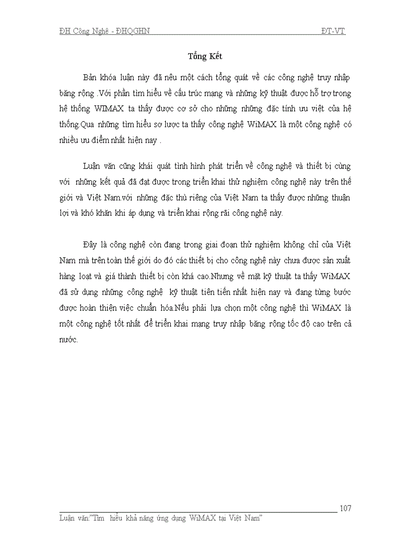 image for page Tìm hiểu khả năng ứng dụng WiMAX tại Việt Nam