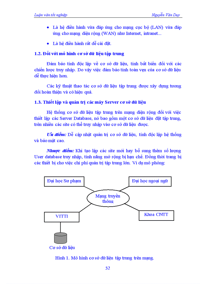 image for page Truy nhập cơ sở dữ liệu trên mạng trong môi trường mạng Internet và Intranet