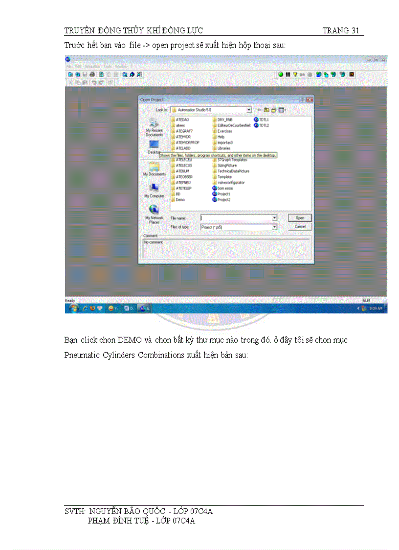 image for page Ứng dụng phần mềm automation studio 5 0 để thiết kế mô phỏng các phần tử thủy lực trong hệ thống truyền động thủy lực