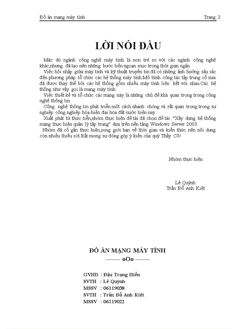 image for page Xây dựng hệ thống mạng thực hiện quản lý tập trung