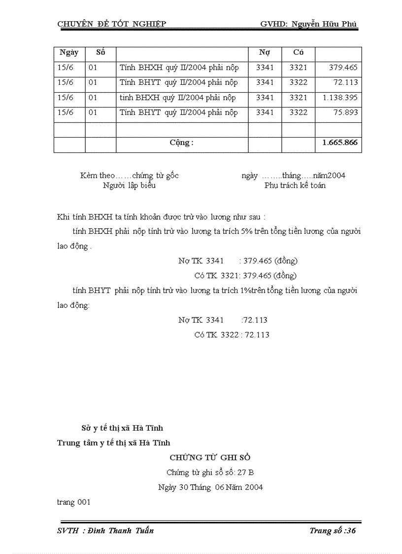 image for page Kế toán tiền lương và các khoản trích theo lương tại Trung tâm y tế
