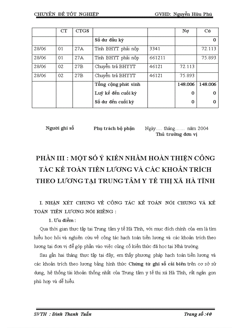 image for page Kế toán tiền lương và các khoản trích theo lương tại Trung tâm y tế