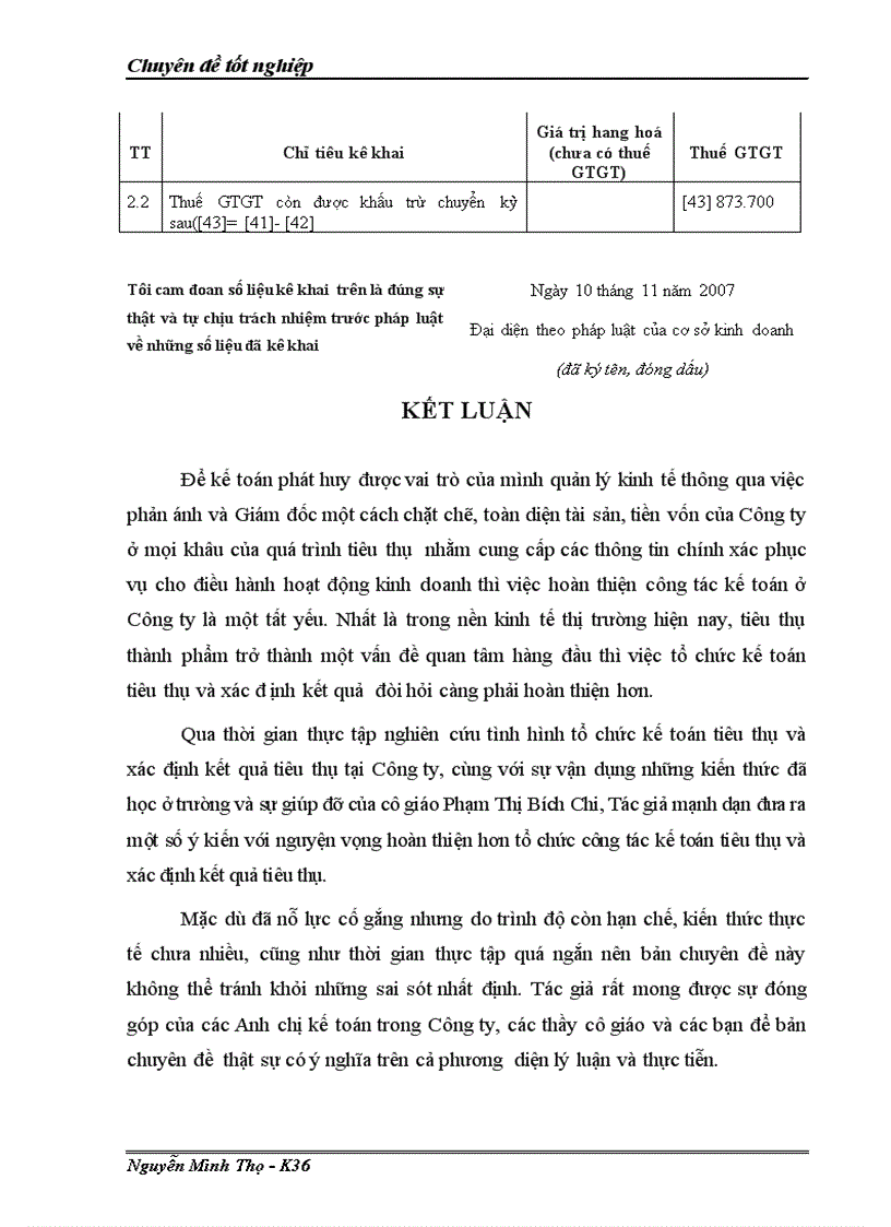image for page Kế toán tiêu thụ và xác định kết quả tiêu thụ hàng hoá tại Công ty TNHH 1 thành viên SX TM XNK Ngọc Khánh