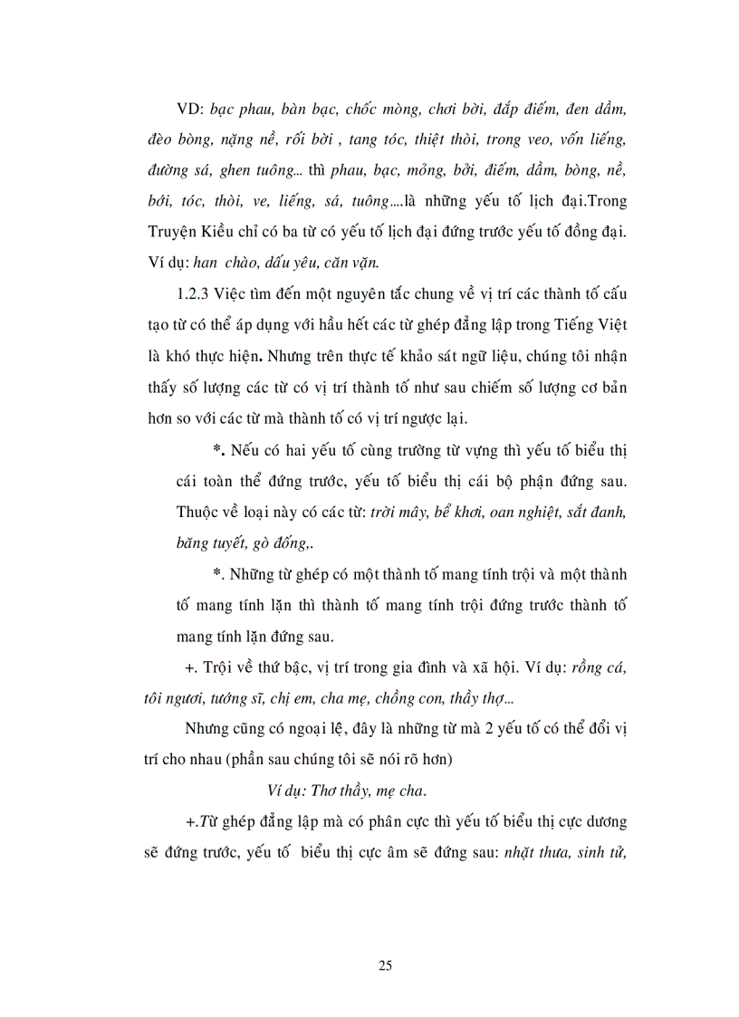 image for page Đặc điểm ngữ nghĩa ngữ pháp của lớp từ ghép đẳng lập trong truyện kiều