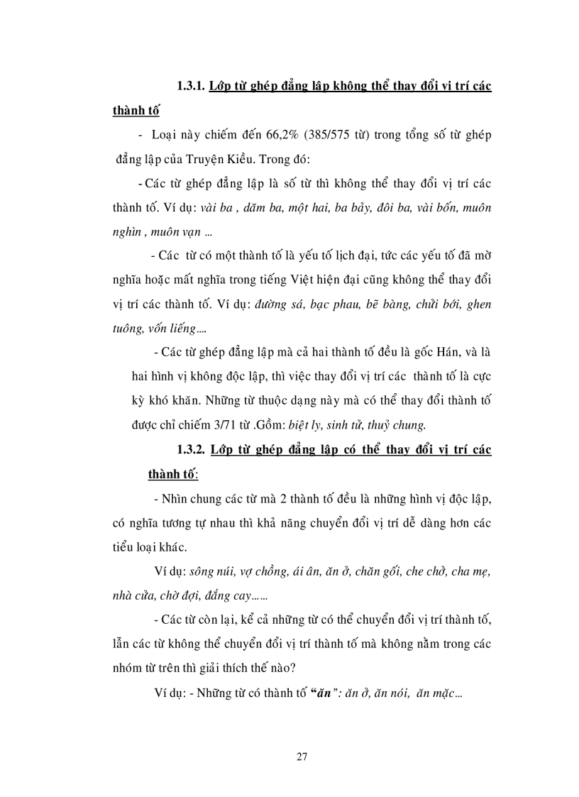 image for page Đặc điểm ngữ nghĩa ngữ pháp của lớp từ ghép đẳng lập trong truyện kiều