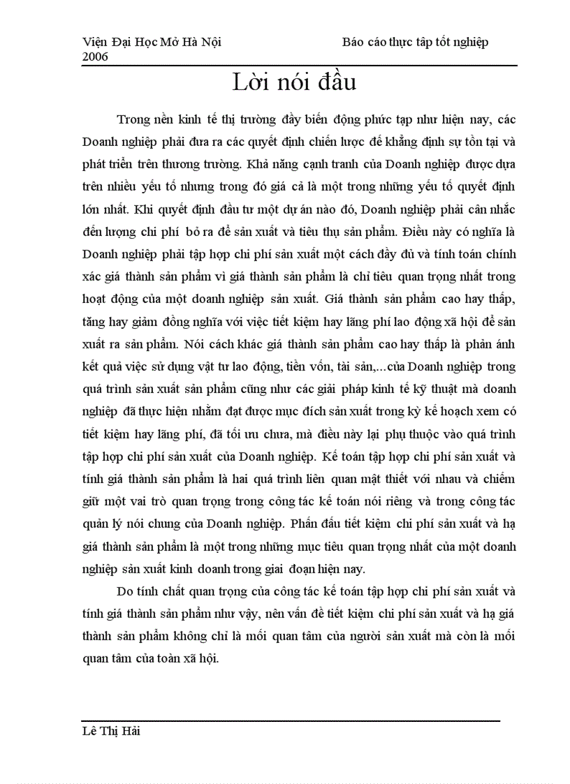 image for page Hoàn thiện công tác kế toán chi phí sản xuất và tính giá thành sản phẩm tại công ty tnhh cơ kim khí sơn hà