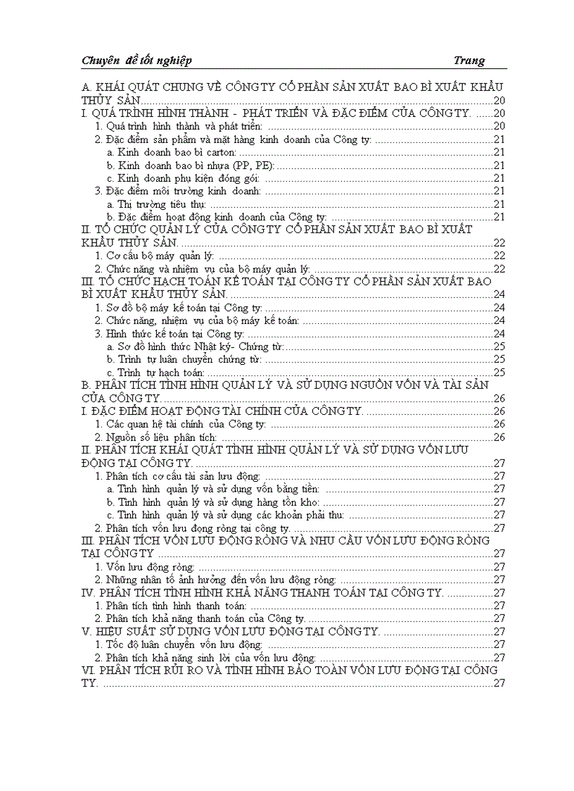 image for page Phân tích tình hình quản lý và sử dụng vốn lưu động tại công ty cổ phần sản xuất bao bì xuất khẩu thuỷ sản