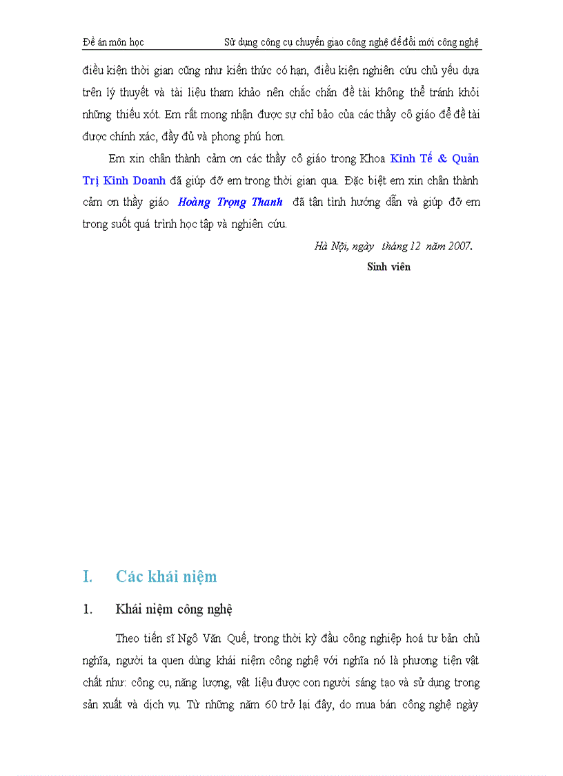 Sử dụng công cụ chuyển giao công nghệ trong nền kinh tế