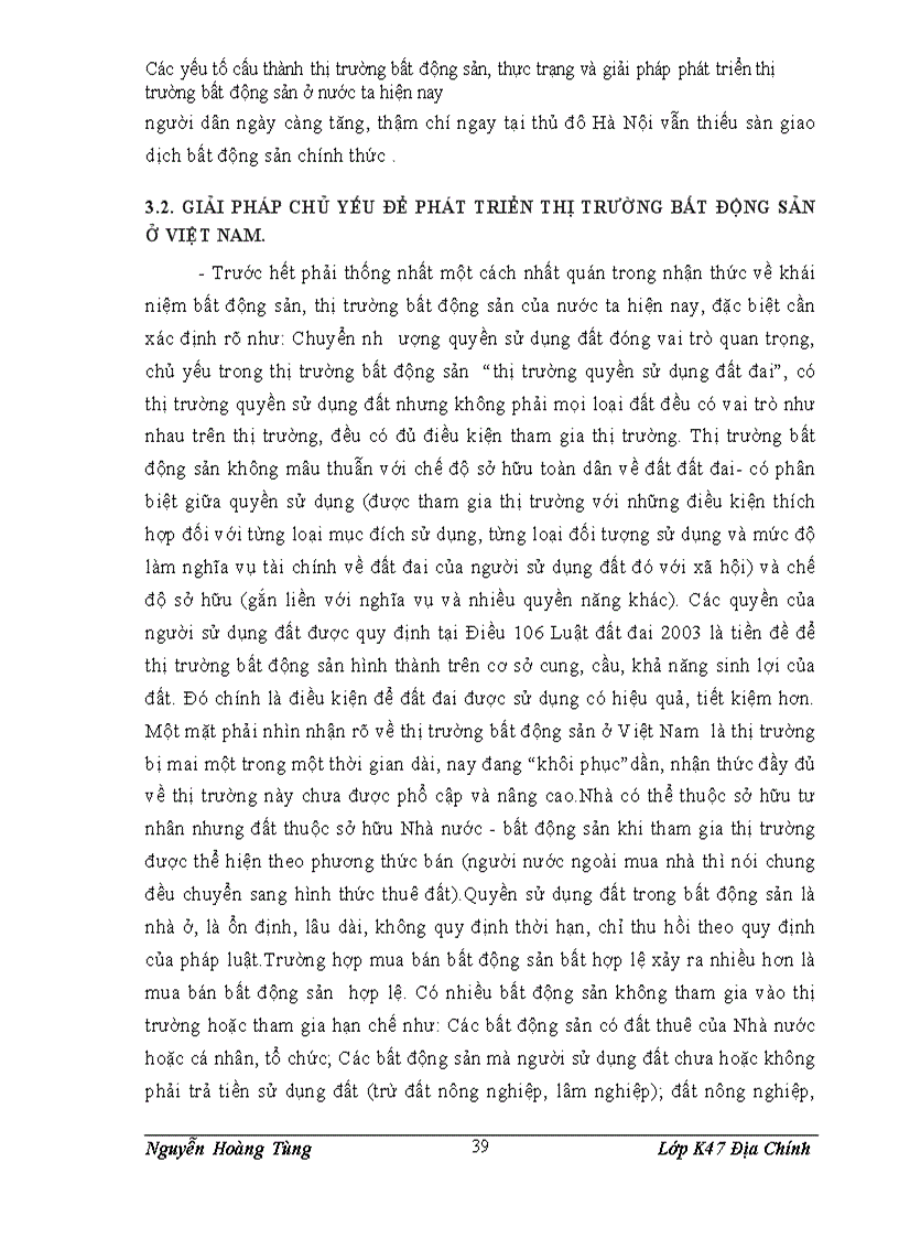 image for page Các yếu tố cấu thành thị trường bất động sản thực trạng và giải pháp phát triển thị trường bất động sản ở nước ta hiện nay