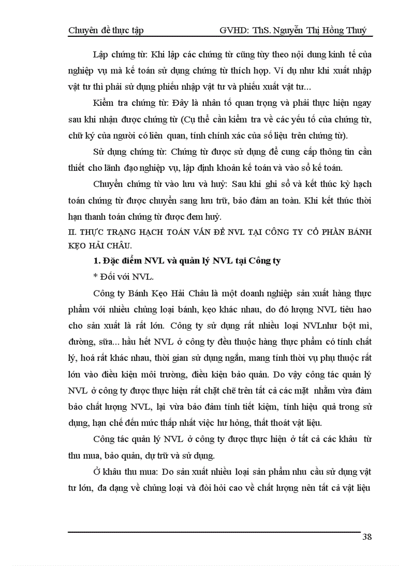 image for page Hoàn thiện hạch toán nguyên vật liệu tại Công ty Cổ phần Bánh kẹo Hải Châu