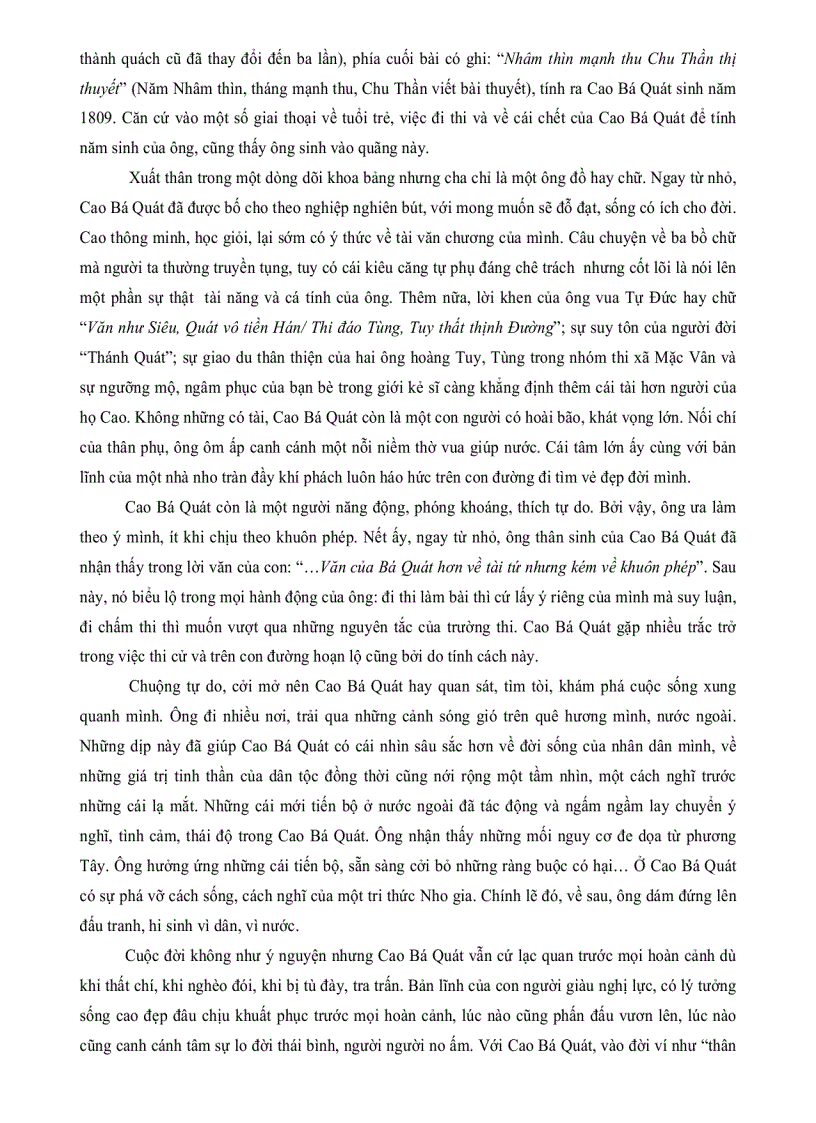 image for page KHẢO SÁT MỘT SỐ ĐẶC ĐIỂM NGHỆ THUẬT THƠ CHỮ HÁN Cao Bá Quát
