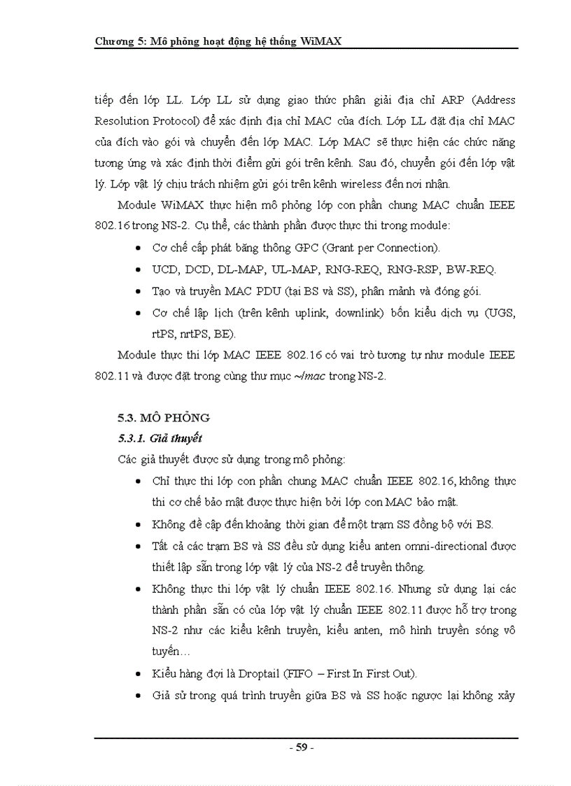 image for page Mô hình mô phỏng hoạt động của hệ thống WiMAX