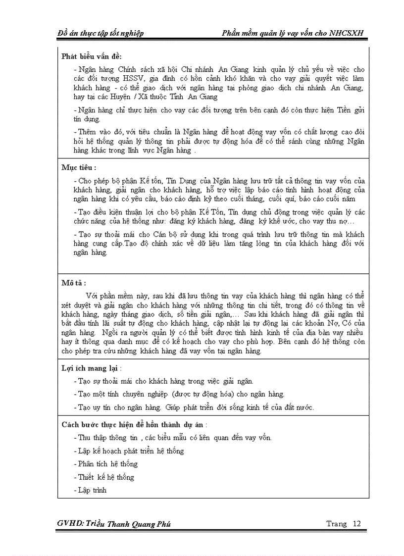 image for page Phần mềm quản lý vay vốn cho ngân hàng chính sách xã hội