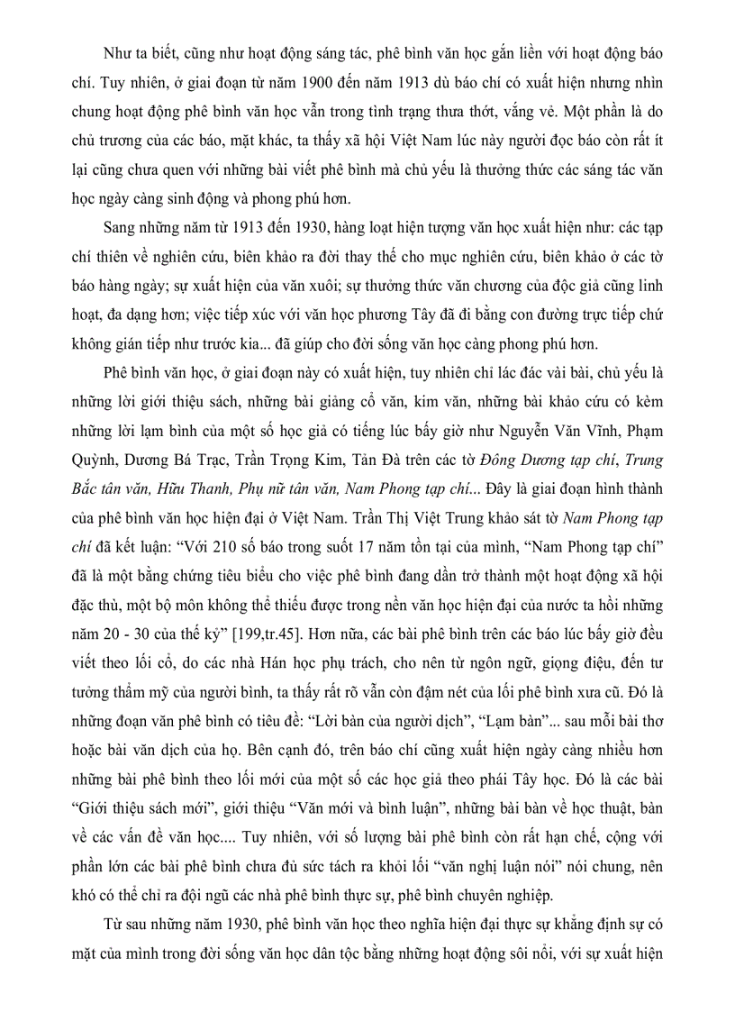 image for page QUÁ TRÌNH HIỆN ĐẠI HÓA HOẠT ĐỘNG NGHIÊN CỨU VĂN HỌC Việt Nam NỬA ĐẦU THẾ KỶ XX