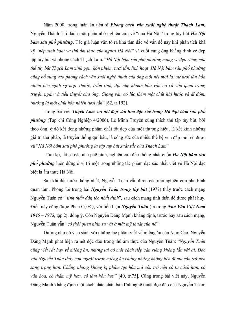 image for page VẤN ĐỀ ẨM THỰC DƯỚI GÓC NHÌN VĂN HÓA TRONG SÁNG TÁC CỦA Thạch Lam Nguyễn Tuân Vũ Bằng