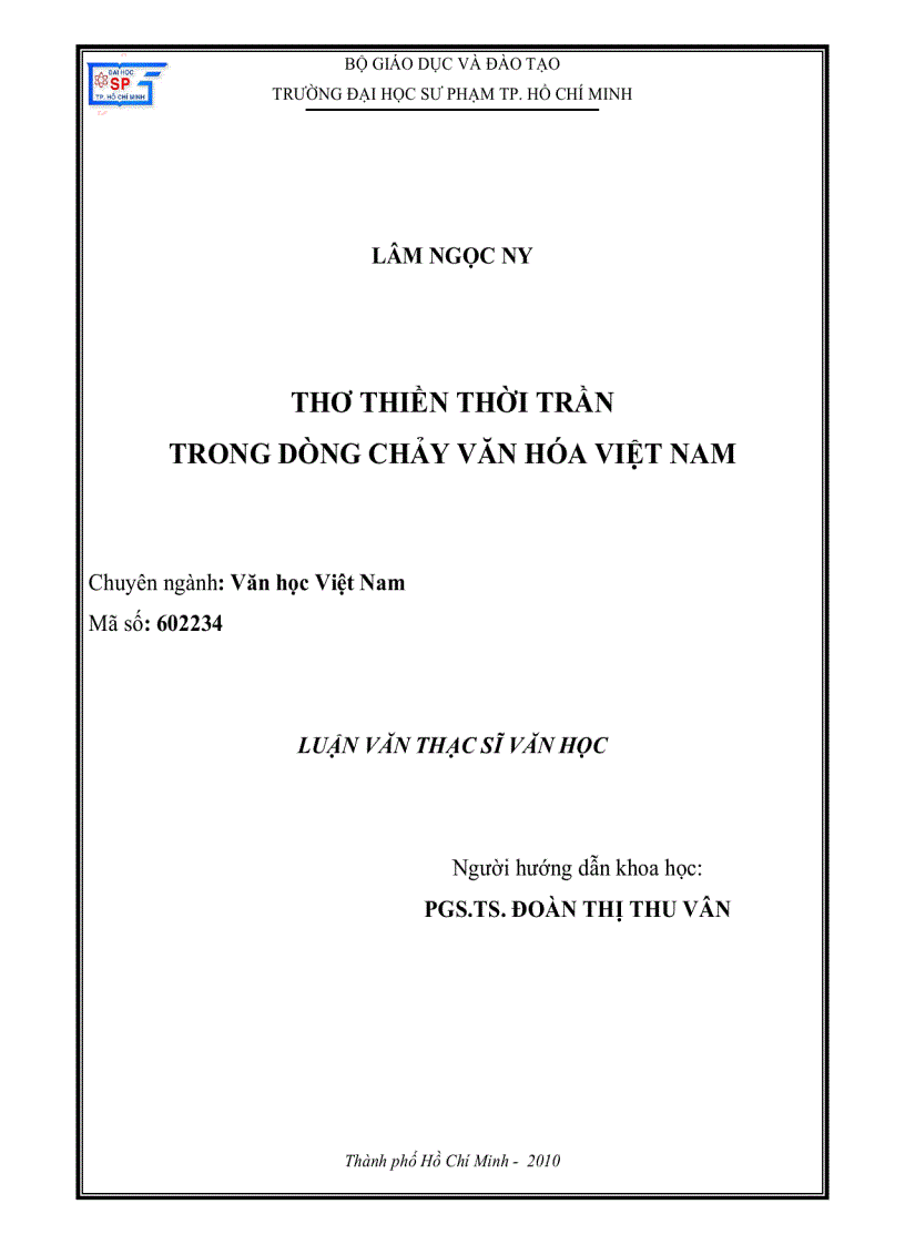 THƠ THIỀN THỜI TRẦN TRONG DÒNG CHẢY VĂN HÓA Việt Nam