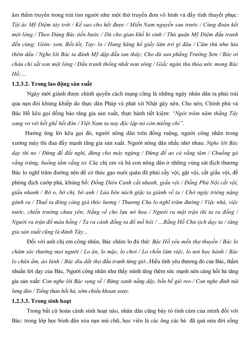 image for page Đặc điểm nghệ thuật của ca dao về Bác Hồ