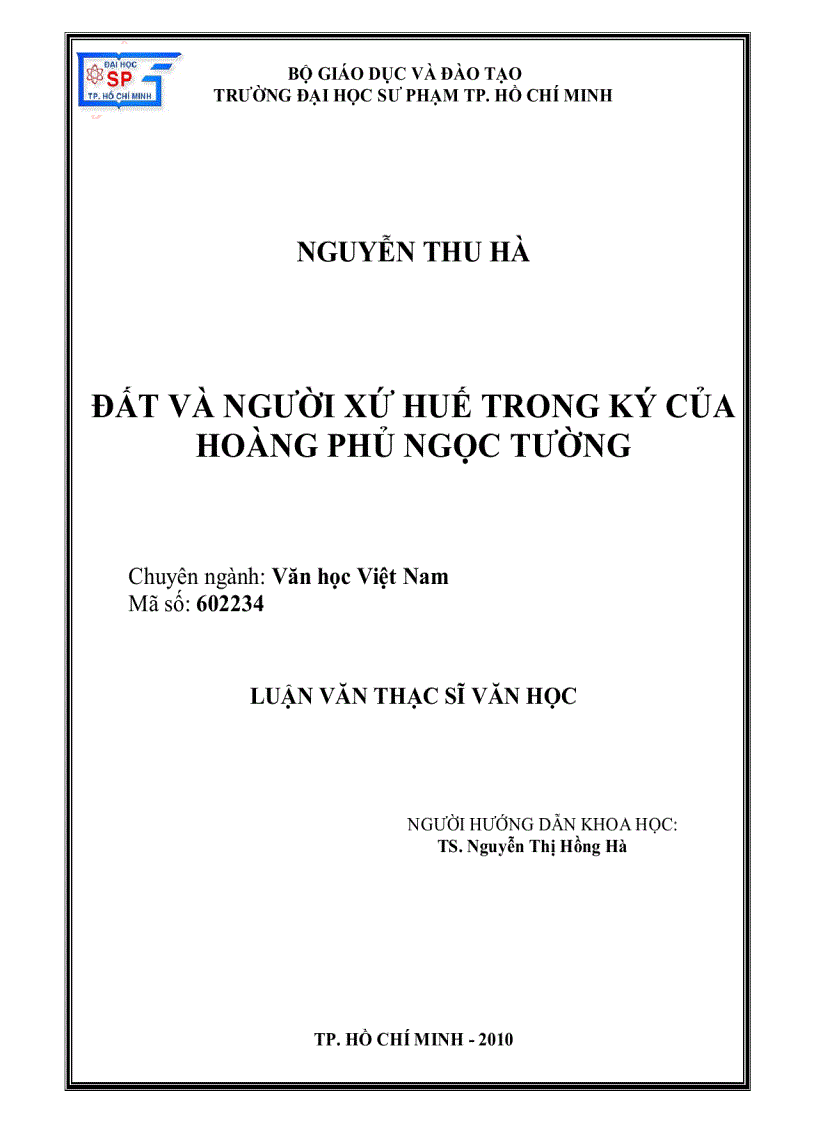 image for page ĐẤT VÀ NGƯỜI XỨ HUẾ TRONG KÝ CỦA Hoàng Phủ Ngọc Tường
