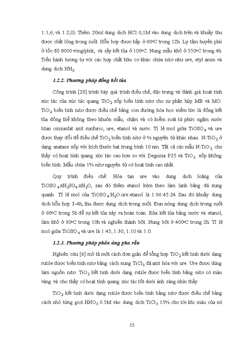 image for page Nghiên cứu điều chế khảo sát cấu trúc và tính chất của titan đioxit kích thước nano mét được biến tính bằng nitơ