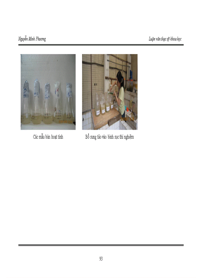 image for page Nghiên cứu ứng dụng vi sinh vật và vi tảo lam Spirulina trong xử lý nước thải làng nghề bún Phú Đô